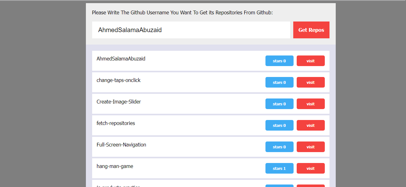 get your repositories